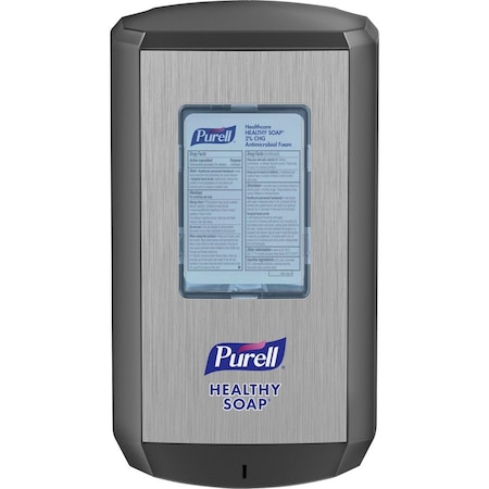 Purell Dispenser, CS6, f/Healthy Soap, 1200 ml Cap, 2/CT, Graphite GOJ653401
